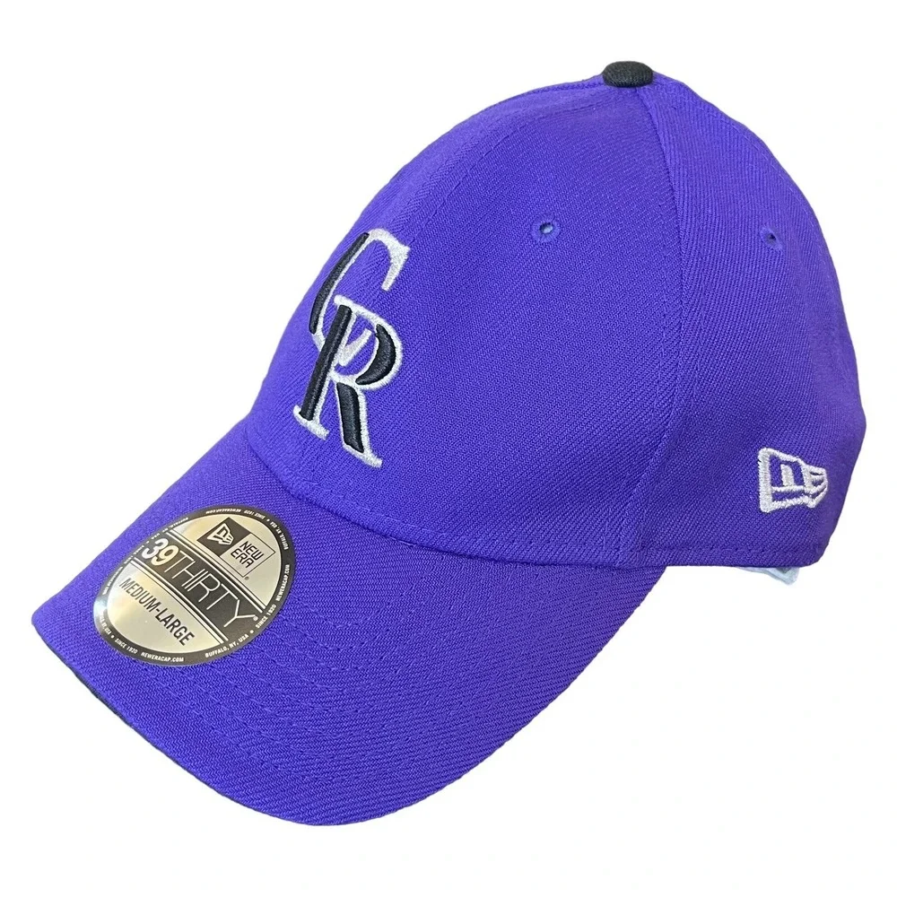 Colorado Rockies New Era 39THIRTY Hat M/L Purple Alt 2 Team Classic MLB Cap